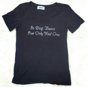Saint Monday "Dog Beers" graphic tee black Medium NWOT